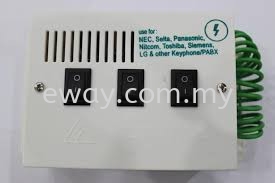 3 in 1 Lightning Protector for Telephone Line  Accessories for Keyphone System PANASONIC INTERCOM SYSTEM Seri Kembangan, Selangor, Kuala Lumpur, KL, Malaysia. Supply, Supplier, Suppliers | e Way Solutions Enterprise