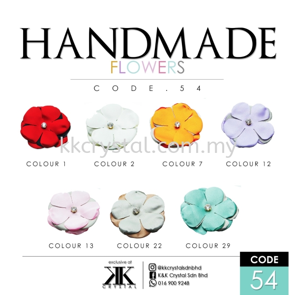 Handmake Flower, Code: 54#, 10pcs/pack Handmake Flower  Kuala Lumpur (KL), Malaysia, Selangor, Klang, Kepong Wholesaler, Supplier, Supply, Supplies | K&K Crystal Sdn Bhd