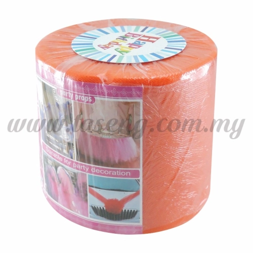 Tulle Table Skirt - Orange (FA-TB-OR)