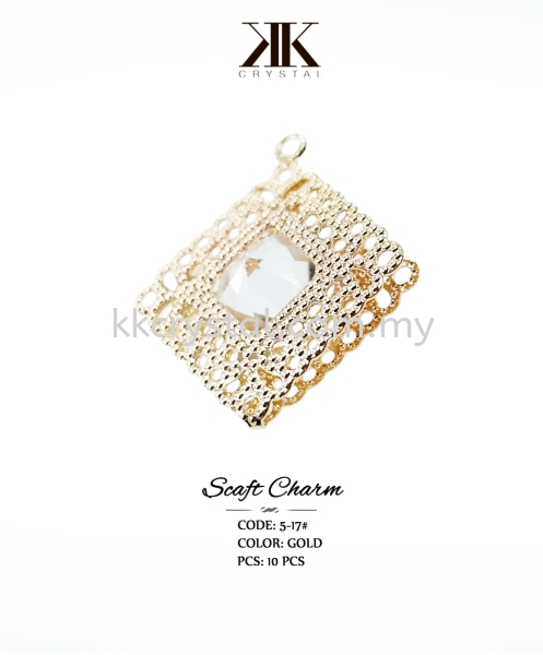 Fashion Scarf Charm, Code: 5-17, Gold, 10pcs/pack Scarf Charm Kuala Lumpur (KL), Malaysia, Selangor, Klang, Kepong Wholesaler, Supplier, Supply, Supplies | K&K Crystal Sdn Bhd