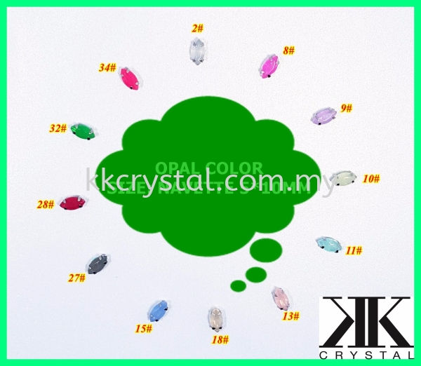 Chunky Beads, Navette, 5x10mm, A3_Opal Color, 40pcs/pack (BUY 1 GET 1 FREE) Chunky Beads - A3 Opal Colour Sew On Kuala Lumpur (KL), Malaysia, Selangor, Klang, Kepong Wholesaler, Supplier, Supply, Supplies | K&K Crystal Sdn Bhd