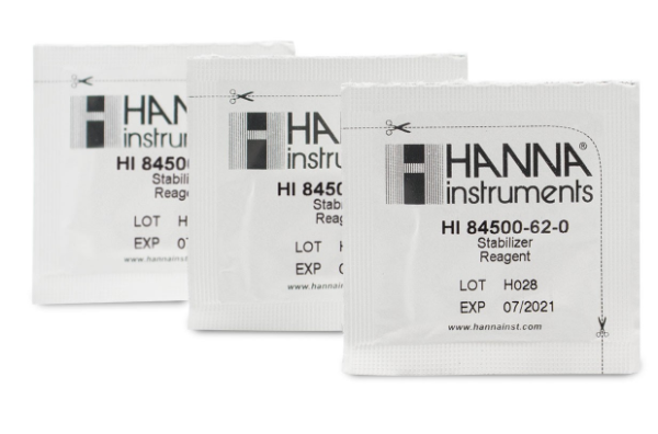 HI84500-62 Stabilizer Powder Packets for Sulfur Dioxide Mini Titrator (100 Packets) Titrants Titration Reagents Reagents Selangor, Malaysia, Penang, Sabah, Kuala Lumpur (KL), Petaling Jaya (PJ), Sungai Nibong, Kota Kinabalu Supplier, Suppliers, Supply, Supplies | Hanna Instruments (M) Sdn Bhd