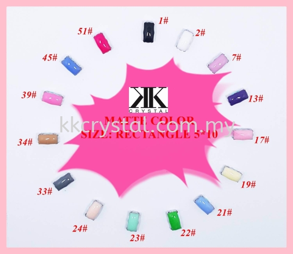 Chunky Beads, Rectangle, 5x10mm, A4_Matte Color, 30pcs/pack (BUY 1 GET 1 FREE) Chunky Beads - A4 Matte Colour Sew On Kuala Lumpur (KL), Malaysia, Selangor, Klang, Kepong Wholesaler, Supplier, Supply, Supplies | K&K Crystal Sdn Bhd