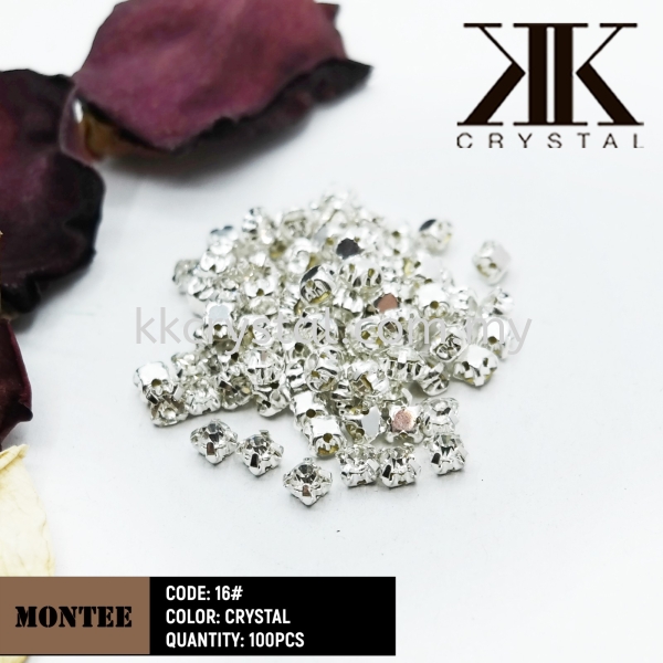 Chunky Beads, Montee, 16#, Crystal, 100pcs/pack Chunky Beads - Montee Sew On Kuala Lumpur (KL), Malaysia, Selangor, Klang, Kepong Wholesaler, Supplier, Supply, Supplies | K&K Crystal Sdn Bhd