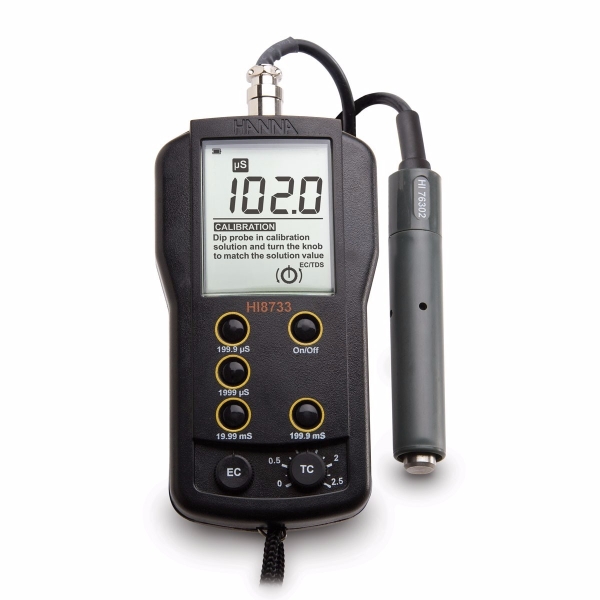 HI8733 Multi-range EC Meter EC/TDS/Salinity Portable Meters Selangor, Malaysia, Penang, Sabah, Kuala Lumpur (KL), Petaling Jaya (PJ), Sungai Nibong, Kota Kinabalu Supplier, Suppliers, Supply, Supplies | Hanna Instruments (M) Sdn Bhd