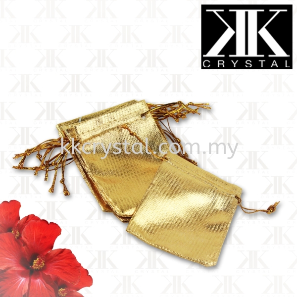 Pouch Bag, 7x9cm, Gold, 10pcs/pack Pouch Boxes / Pouches Kuala Lumpur (KL), Malaysia, Selangor, Klang, Kepong Wholesaler, Supplier, Supply, Supplies | K&K Crystal Sdn Bhd