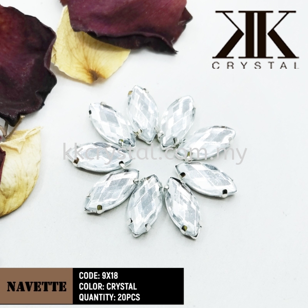 Chunky Beads, Navette, 9x18mm, Crystal, 20pcs/pack Chunky Beads - A1 Acrylic Colour Sew On Kuala Lumpur (KL), Malaysia, Selangor, Klang, Kepong Wholesaler, Supplier, Supply, Supplies | K&K Crystal Sdn Bhd