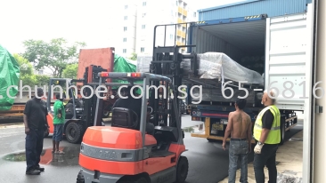 Loading Chain Link Fence And Galvanized Wire Mesh Into Container For Export Indonesia 