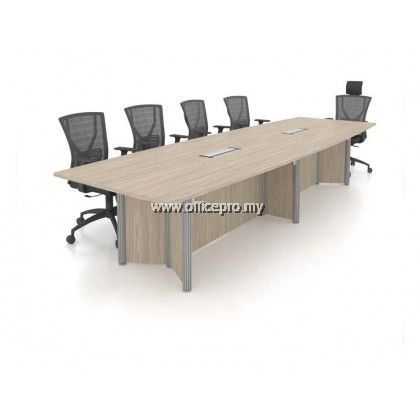 Rectangular Conference C/W Pole Leg | Meeting Table Kajang IP-PRC 