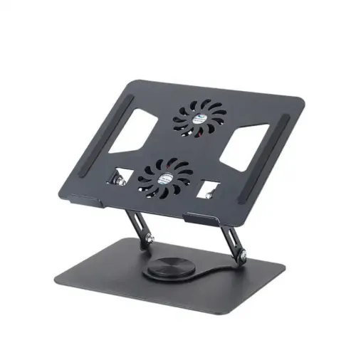 360 Degree Rotating Foldable Laptop Stand with Cooling Fan