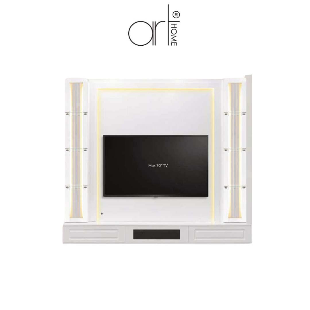 EL-D87GGN (WHITE) WALL TV CABINET