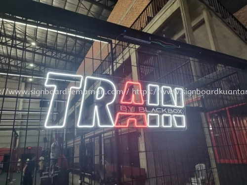 TRAIN INDOOR LED NEON SIGNAGE SIGNBOARD AT MARAN PAHANG MALAYSIA