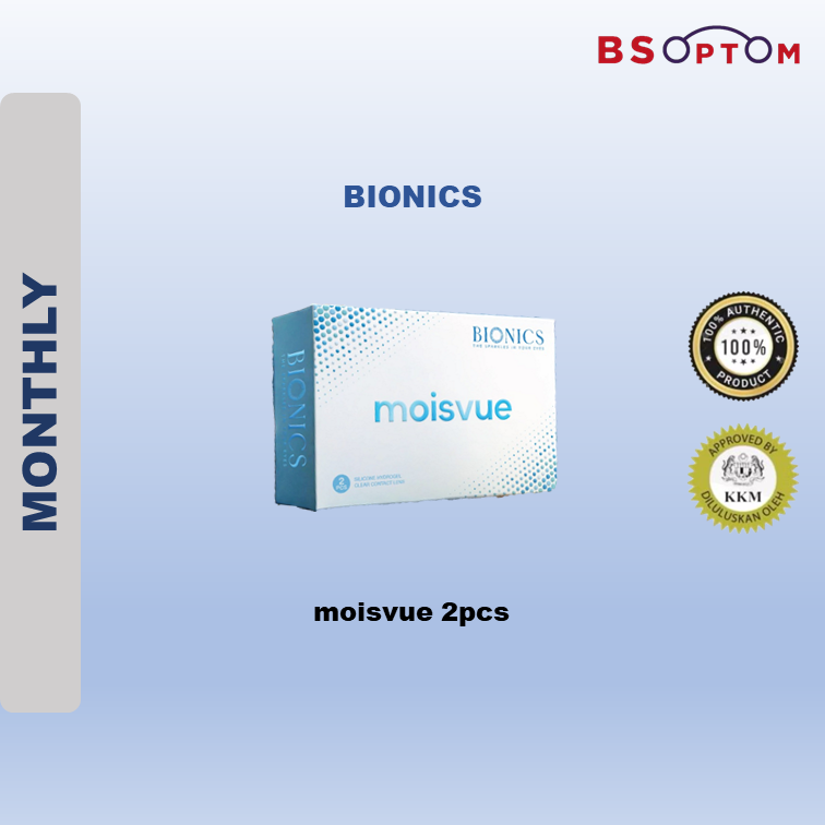 Moisvue Silicone Hydrogel Clear Contact Lens (2PCS)