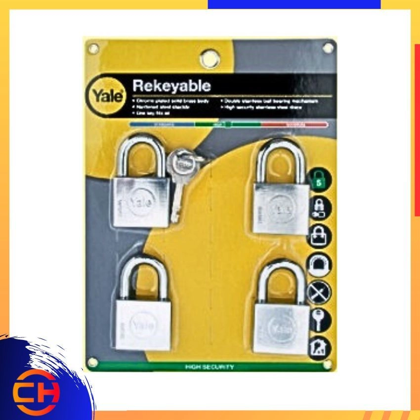 YALE Y - SERIES PADLOCK RANGE Y118 STANDARD / LONG SHACKLE PADLOCK 