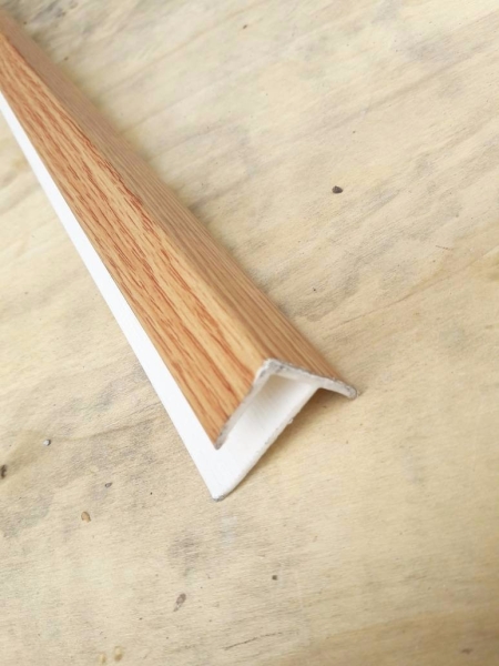 PVC  Stair Nose F 12mm - Oak ( F12-1011 ) F Stair Nose 12mm ( F - Profile )  PVC Profile Flooring Accessories Malaysia, Selangor, Puchong, Kuala Lumpur (KL) Supplier, Supply  | Dynaloc Sdn Bhd