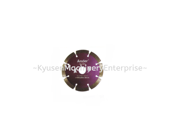 CODE : 3207 Dry Diamond Blade  Ander Tools  Selangor, Malaysia, Kuala Lumpur (KL), Puchong Supplier, Suppliers, Supply, Supplies | Kyusen Machinery Enterprise