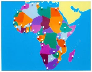 Africa Puzzle Map (CM070) Cultural Studies Kuala Lumpur (KL), Malaysia, Selangor, Cheras Montessori, Materials, Supplier, Supply | D'Argosy Educational Equipment (M) Sdn Bhd