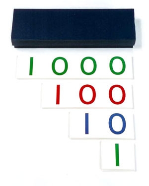 Large Number Cards + Blue Box (MM060) Mathematics Kuala Lumpur (KL), Malaysia, Selangor, Cheras Montessori, Materials, Supplier, Supply | D'Argosy Educational Equipment (M) Sdn Bhd