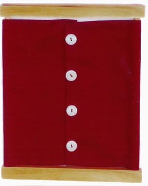 Large Buttons Frame (PL100-B) Practical Life Kuala Lumpur (KL), Malaysia, Selangor, Cheras Montessori, Materials, Supplier, Supply | D'Argosy Educational Equipment (M) Sdn Bhd