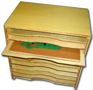 Cabinet for Nature Puzzles (CM141) Puzzles Kuala Lumpur (KL), Malaysia, Selangor, Cheras Montessori, Materials, Supplier, Supply | D'Argosy Educational Equipment (M) Sdn Bhd