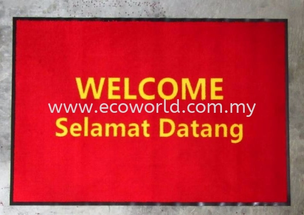 Eco Message Mat -Welcome & Selamat Datang ECO Message Mat Wiper-Scraper Entrance Mat  Malaysia, Johor Bahru (JB) Supplier, Supply, Supplies | ECO WORLD HYGIENE (M) SDN BHD