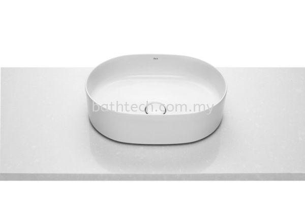 Roca Inspira Round Fineceramic Countertop Basin 37 x 50cm (A327520000) Roca Countertop Basins Basins Johor Bahru (JB), Malaysia, Johor Jaya Supplier, Suppliers, Supply, Supplies | Bathtech Building Products Sdn Bhd