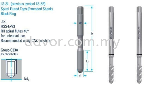 Spiral Tap - Extended Shank