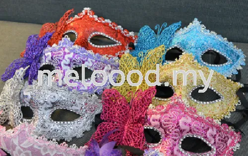 Butterfly Lace Edge Half Mask M46 - 2014 0406