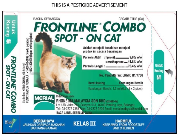 Frontline Combo Spot-On Cat Frontline Combo Spot-On Frontline Malaysia, Selangor, Kuala Lumpur (KL), Puchong Distributor, Supplier, Supply, Supplies | Progenesis Group Sdn Bhd