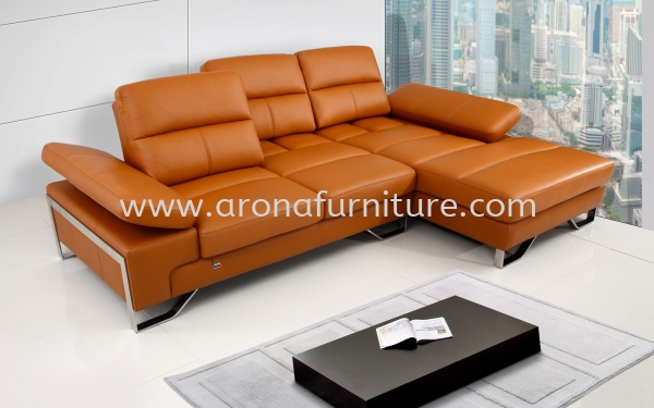 Model 7041 (3L) L Shape Leather Sofa Arona Johor Bahru (JB), Malaysia, Skudai Supplier, Suppliers, Supply, Supplies | Arona Furniture Sdn. Bhd.