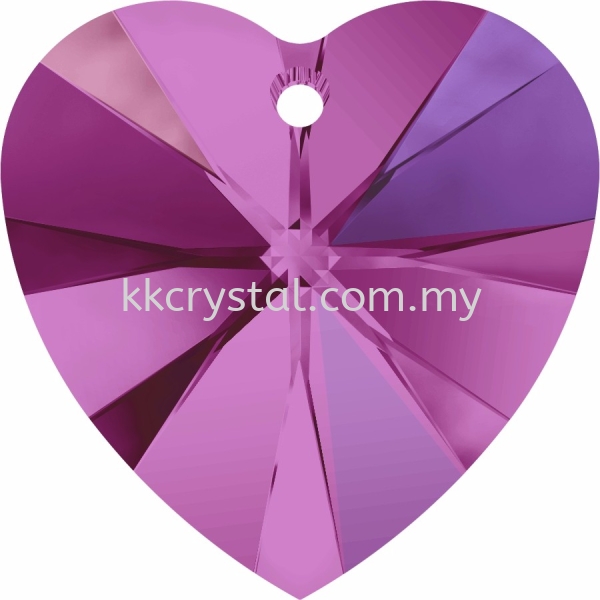 SW 6228 Heart Pendant, 10.3x10mm, Fuchsia AB (502 AB), 4pcs/pack 6228 HEART PENDANT, 10.3x10MM Pendants  SW Crystal Collections  Kuala Lumpur (KL), Malaysia, Selangor, Klang, Kepong Wholesaler, Supplier, Supply, Supplies | K&K Crystal Sdn Bhd