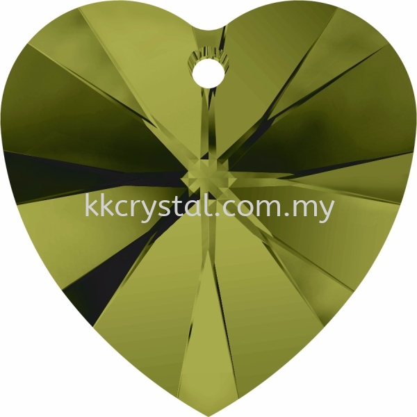 SW 6228 Heart Pendant, 10.3x10mm, Olivine (228), 4pcs/pack 6228 HEART PENDANT, 10.3x10MM Pendants  SW Crystal Collections  Kuala Lumpur (KL), Malaysia, Selangor, Klang, Kepong Wholesaler, Supplier, Supply, Supplies | K&K Crystal Sdn Bhd