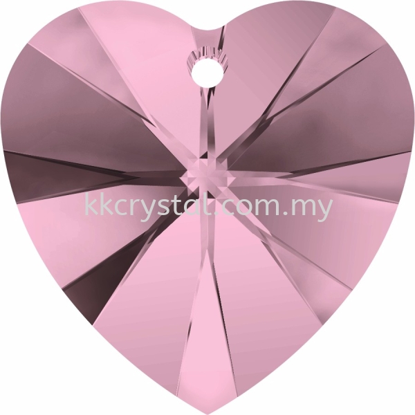 SW 6228 Heart Pendant, 14.4x14mm, Crystal Antique Pink (001 ANTP), 2pcs/pack 6228 HEART PENDANT, 14.4x14MM Pendants  SW Crystal Collections  Kuala Lumpur (KL), Malaysia, Selangor, Klang, Kepong Wholesaler, Supplier, Supply, Supplies | K&K Crystal Sdn Bhd