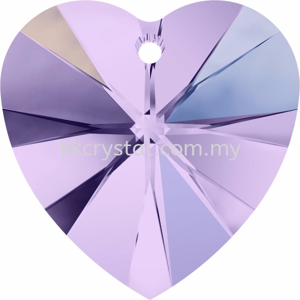 SW 6228 Heart Pendant, 14.4x14mm, Violet AB (371 AB), 2pcs/pack 6228 HEART PENDANT, 14.4x14MM Pendants  SW Crystal Collections  Kuala Lumpur (KL), Malaysia, Selangor, Klang, Kepong Wholesaler, Supplier, Supply, Supplies | K&K Crystal Sdn Bhd