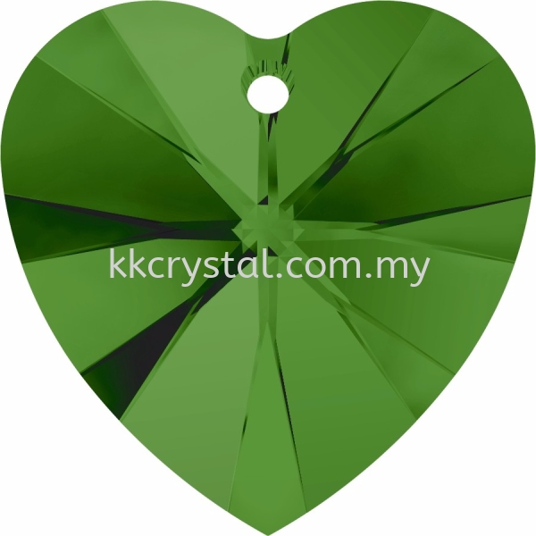 SW 6228 Heart Pendant, 14.4x14mm, Fern Green (291), 2pcs/pack 6228 HEART PENDANT, 14.4x14MM Pendants  SW Crystal Collections  Kuala Lumpur (KL), Malaysia, Selangor, Klang, Kepong Wholesaler, Supplier, Supply, Supplies | K&K Crystal Sdn Bhd