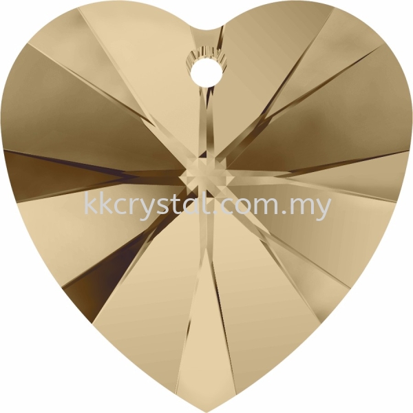 SW 6228 Heart Pendant, 18x17.5mm, Crystal Golden Shadow (001 GSHA), 1pcs/pack 6228 HEART PENDANT, 18x17.5MM Pendants  SW Crystal Collections  Kuala Lumpur (KL), Malaysia, Selangor, Klang, Kepong Wholesaler, Supplier, Supply, Supplies | K&K Crystal Sdn Bhd