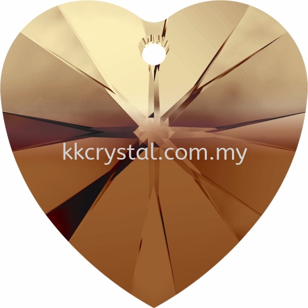 SW 6228 Heart Pendant, 18x17.5mm, Topaz Blend (722), 1pcs/pack 6228 HEART PENDANT, 18x17.5MM Pendants  SW Crystal Collections  Kuala Lumpur (KL), Malaysia, Selangor, Klang, Kepong Wholesaler, Supplier, Supply, Supplies | K&K Crystal Sdn Bhd