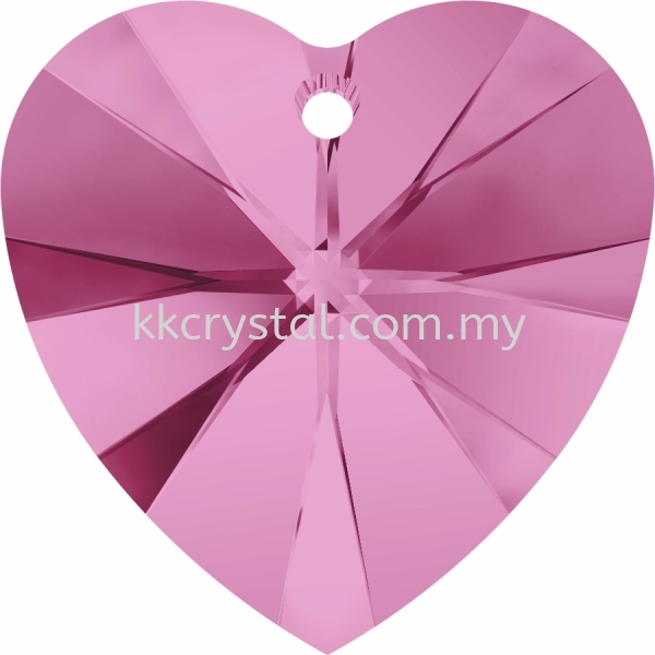 SW 6228 Heart Pendant, 18x17.5mm, Rose (209), 1pcs/pack 6228 HEART PENDANT, 18x17.5MM Pendants  SW Crystal Collections  Kuala Lumpur (KL), Malaysia, Selangor, Klang, Kepong Wholesaler, Supplier, Supply, Supplies | K&K Crystal Sdn Bhd