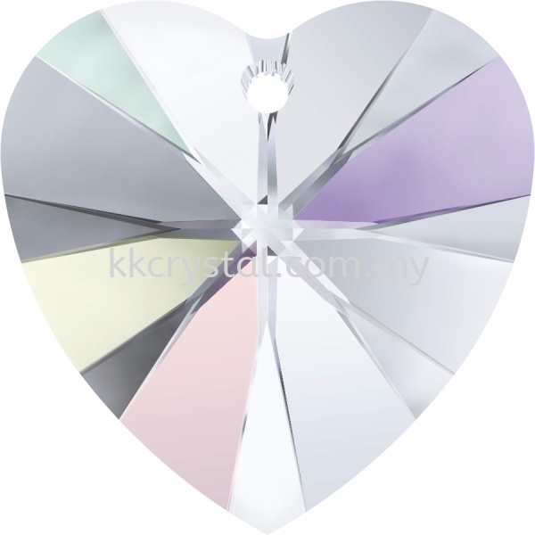 SW 6228 Heart Pendant, 18x17.5mm, Crystal Aurore Boreale (001 AB), 1pcs/pack 6228 HEART PENDANT, 18x17.5MM Pendants SW Crystal Collections Kuala Lumpur (KL), Malaysia, Selangor, Klang, Kepong Wholesaler, Supplier, Supply, Supplies | K&K Crystal Sdn Bhd