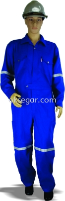 Coverall Navy Blue & Dark Green