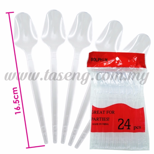 Plastic Spoon (Clear) 24pcs (P-PS2)