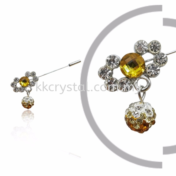 Pin Brooch 7012#, Gold Topaz, 2pcs/pack 7012# Pin Brooch Jewerly Kuala Lumpur (KL), Malaysia, Selangor, Klang, Kepong Wholesaler, Supplier, Supply, Supplies | K&K Crystal Sdn Bhd