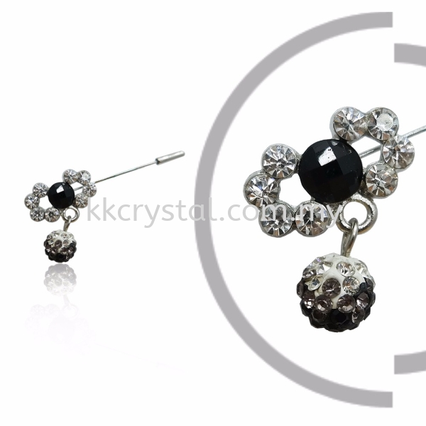 Pin Brooch 7012#, Black, 2pcs/pack 7012# Pin Brooch Jewerly Kuala Lumpur (KL), Malaysia, Selangor, Klang, Kepong Wholesaler, Supplier, Supply, Supplies | K&K Crystal Sdn Bhd