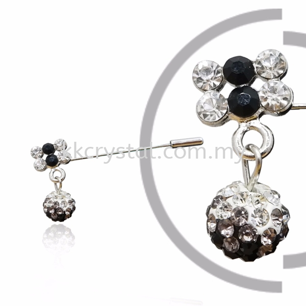 Pin Brooch 7016#, Black, 2pcs/pack 7016# Pin Brooch Jewerly Kuala Lumpur (KL), Malaysia, Selangor, Klang, Kepong Wholesaler, Supplier, Supply, Supplies | K&K Crystal Sdn Bhd