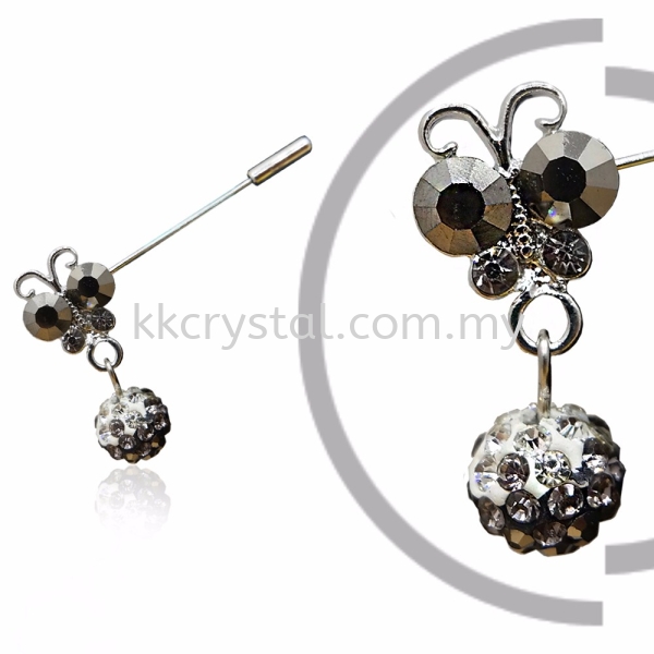 Pin Brooch 7020# (Butterfly), Silver, 2pcs/pack 7020# Pin Brooch Jewerly Kuala Lumpur (KL), Malaysia, Selangor, Klang, Kepong Wholesaler, Supplier, Supply, Supplies | K&K Crystal Sdn Bhd