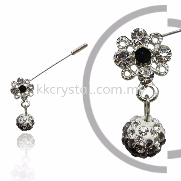 Pin Brooch 7022#, Black, 2pcs/pack 7022# Pin Brooch Jewerly Kuala Lumpur (KL), Malaysia, Selangor, Klang, Kepong Wholesaler, Supplier, Supply, Supplies | K&K Crystal Sdn Bhd