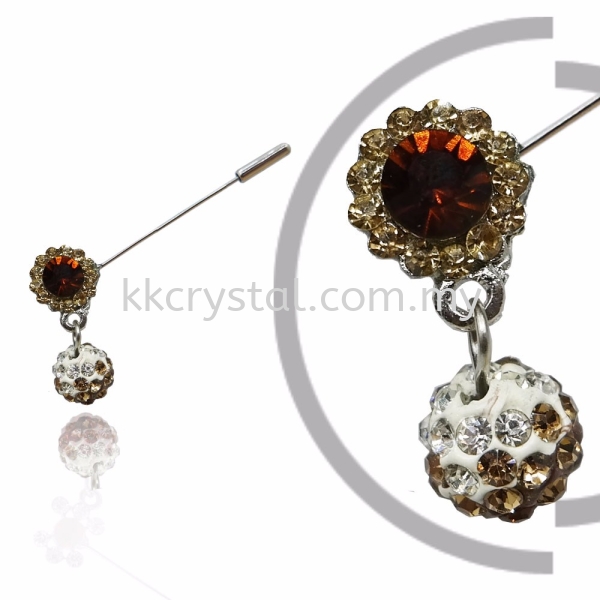 Pin Brooch 7039#, Brown, 2pcs/pack 7039# Pin Brooch Jewerly Kuala Lumpur (KL), Malaysia, Selangor, Klang, Kepong Wholesaler, Supplier, Supply, Supplies | K&K Crystal Sdn Bhd