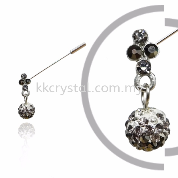 PIn Brooch 7046#, Silver, 2pcs/pack 7046# Pin Brooch Jewerly Kuala Lumpur (KL), Malaysia, Selangor, Klang, Kepong Wholesaler, Supplier, Supply, Supplies | K&K Crystal Sdn Bhd