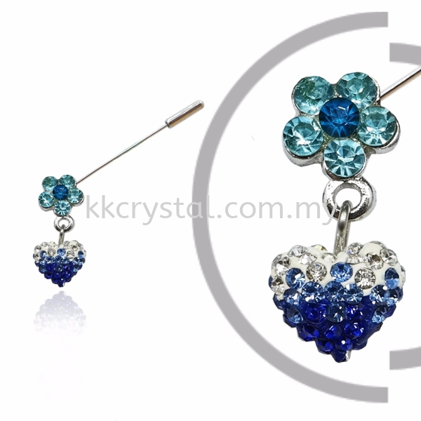 Pin Brooch 7040#_A, Blue, 2pcs/pack 7040#_A Pin Brooch Jewerly Kuala Lumpur (KL), Malaysia, Selangor, Klang, Kepong Wholesaler, Supplier, Supply, Supplies | K&K Crystal Sdn Bhd