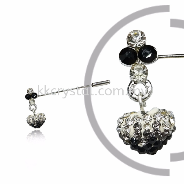 Pin Brooch 7046#_A, Black, 2pcs/pack 7046#_A Pin Brooch Jewerly Kuala Lumpur (KL), Malaysia, Selangor, Klang, Kepong Wholesaler, Supplier, Supply, Supplies | K&K Crystal Sdn Bhd